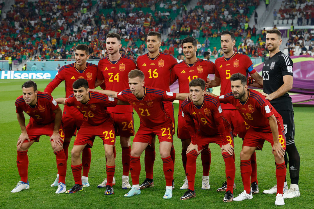 La selección de España posa antes del partido ante Costa Rica. EFE/ Juanjo Martin